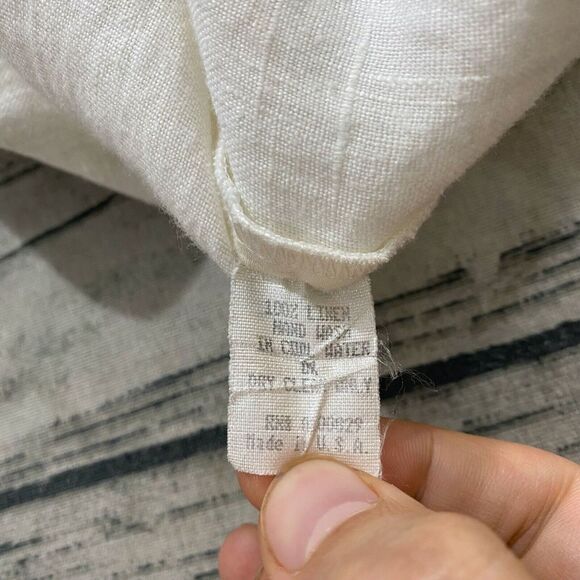 Connie Roberson Womens S Button‎ Cardigan Jacket 100% Linen Vtg USA - Picture 11 of 11